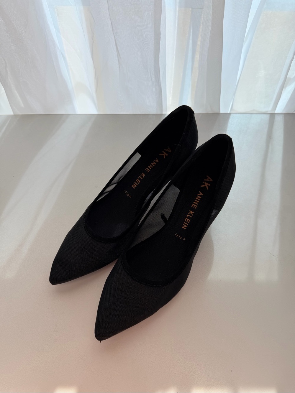 Anne Klein Black Pointed-Toe Women's Heels - Picture 4 of 6
